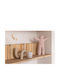 J-Line Christmas Ceramic Beige Candle