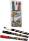 Posca Pc-1mr Μαρκαδόροι Σχεδίου 0.7mm Σετ 3 χρώματα