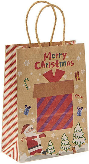 Nuova Vita Χάρτινη Χριστουγεννιάτικη Τσάντα για Δώρο Πολύχρωμη 21x8x15εκ.