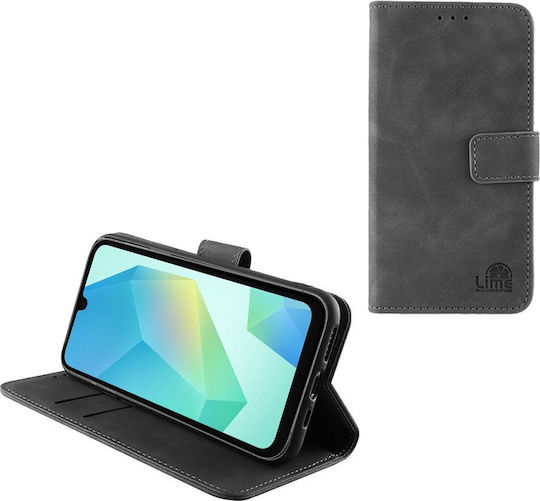 Lime Essential Magnet Book Δερματίνης / Σιλικόνης Γκρι (SAMSUNG A16 5G A166)
