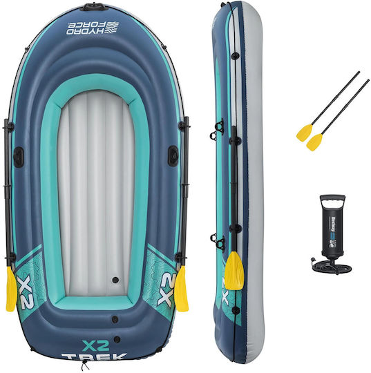 Bestway Hydro Force Trek X3 Inflatable Boat 3 Adults Blue with Paddles and Pump 294x137cm