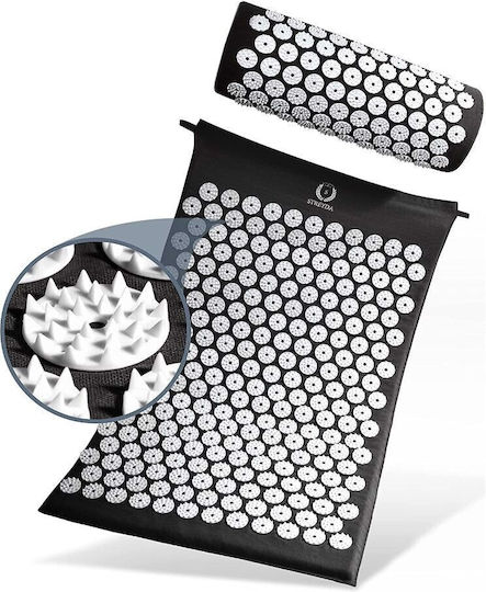 Premium Black White Acupressure Mat Pillow