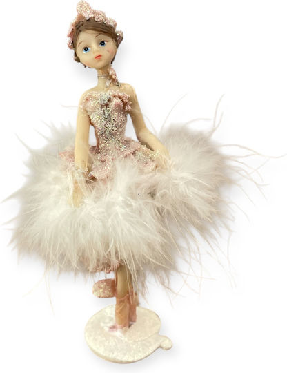 Angiolina Balerină Decorativă de Masă, Lucrată Manual, 15cm