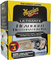 Meguiar's Ultimate Headlight Restoration Kit Set Cleaning and Protection of Car Headlights