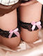 Garters with Black Lace