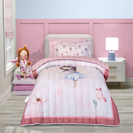 Greenwich Polo Club Kids Duvet Double Sided Single with Microfiber Filling 8849 Pink, Rose 160x220cm Greenwich Polo Club Kids Duvet Double Sided Single with Microfiber Filling 8849 Pink, Rose 160x220cm