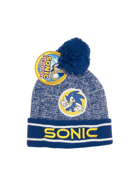 Sega Kids Beanie Knitted Blue