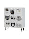 Holz Schuhschrank Multilux Cats 95x36x111cm