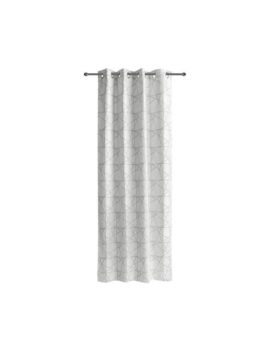 Easy Home Curtain with Grommet Gray 140x250cm