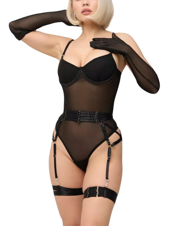 La Lolita Amsterdam Sexy Bodysuit Negru