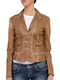 Malboro Classics Damen Leder Blazer Braun