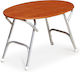 Forma Marine Klappbarer Aluminium-Teak-Ovalbootstisch 95x65x61cm M900t