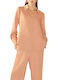 Women's Satin Long Sleeve Shirt Blooming Dahlia