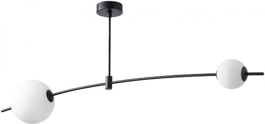 ARlight Ceiling Mount Light 50cm Black with Integrated LED
