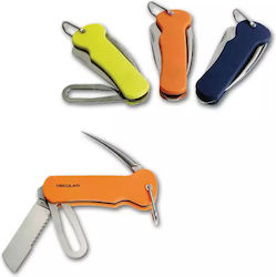 Cuțit Nautic Pliabil Inox Portocaliu