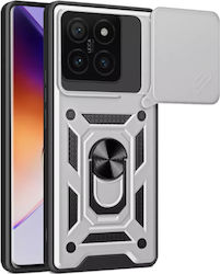 Bodycell Slide Cover Back Cover Σιλικόνης Ασημί...