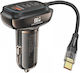 Foneng Car Charger 66W with Ports: 1xUSB 2xType-C with Cable Type-C