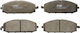 Set Plăcuțe de Frână Față Trw Auto Nissan Patrol Gr V 2.8d-4.8 06.97 Înălțime 61.3mm Lățime 165.9mm Grosime 19.0mm