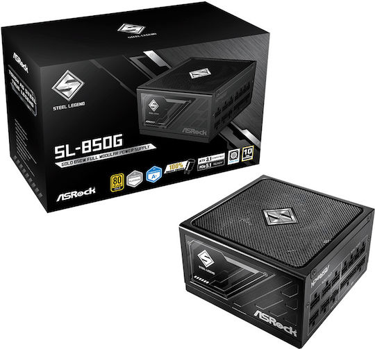 ASRock Steel Legend SL-850G 850W Gray Computer-Netzteil Vollständig modular 80 Plus Gold