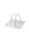 Queen Mother Sterne Wellen Kinderteppich Sterne Grau 130x130cm