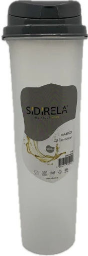 Sidirela Oil Can Plastic with Flow Black