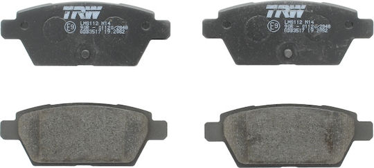 Set Plăcuțe de Frână Spate Trw Automotive Înălțime 43.0mm Lățime 110.7mm Grosime 14.4mm Ford Usa Fuziune Lincoln Mkz Mazda 323 F V 6 Renault Thalia I