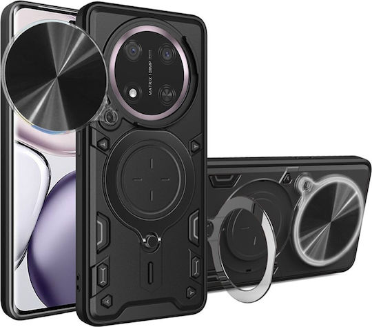 Techsuit Camguard Pro Umschlag Rückseite Silikon Schwarz (Honor Magic7 Lite, Honor X9c)