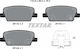 Rear Brake Pad Set Hyundai Santa Fe IV 2.0d 2.2d 2.4 07.18 Height 46.5mm Width 110.9mm Thickness 16.0mm