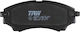 Plăcuțe de Frână Față Trw Auto Ford Vânător Mazda B-series Bt-50 1.8 2.5d 3.0d 06.99 Înălțime 58.4mm Lățime 145.1mm Grosime 16.0mm