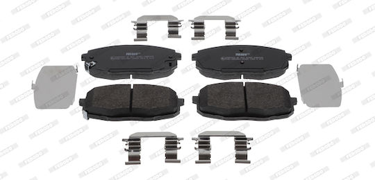 Front Brake Pads Set Ferodo Hyundai Creta Kona Suv 1.0-2.0 01.16 Height 57.2mm Width 130.0mm Thickness 17.6mm Wear Sensor Yes