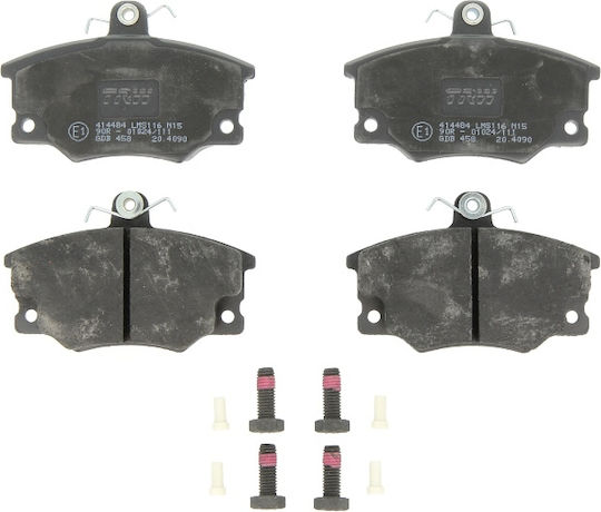 Trw Front Brake Pad Set Alfa Romeo Fiat 66.5mm Height 104.4mm Width 17.1mm Thickness Caliper Bolts