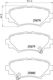 Brembo Rear Brake Pads Set Mazda 3 1.5-2.5 07.13 Height 45mm Width 101mm Thickness 14mm Wear Sensor Yes