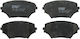 Set Plăcuțe de Frână Față Trw Toyota Picnic RAV 4 Ii 1.8-2.4 08.96-11.05 Înălțime 60.3mm Lățime 123.0mm Grosime 17.5mm