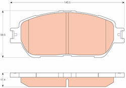 Set Plăcuțe De Frână Față Trw Automotive Toyota Camry Sienna 2.4-3.5 08.01 Lexus Înălțime 58.5mm Lățime 143.5mm Grosime 17.4mm Set Plăcuțe De Frână Față Trw Automotive Toyota Camry Sienna 2.4-3.5 08.01 Lexus Înălțime 58.5mm Lățime 143.5mm Grosime 17.4mm