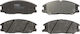 Front Brake Pad Set Trw Daewoo Hyundai Nissan Ssangyong 58mm Height 149mm Width 17.4mm Thickness