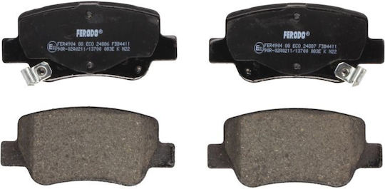 Ferodo Rear Disc Brake Pads Set Toyota Avensis 1.6-2.2d 11.08-10.18 Height 49.9mm Width 109.0mm Thickness 16.2mm