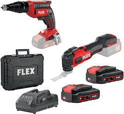 Flex DW 45+MT 18-EC TC/2.5 Akkubetriebene Werkzeugsets Schraubenzieher & Multitool Flex DW 45+MT 18-EC TC/2.5 Akkubetriebene Werkzeugsets Schraubenzieher & Multitool