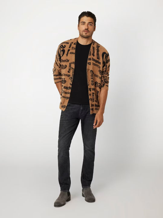 Men's Knitted Cardigan Brown