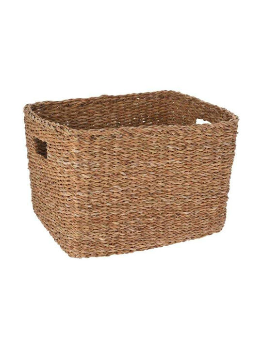 Koopman Καλάθι Αποθήκευσης Ψάθινο Καφέ 37x27x29cm