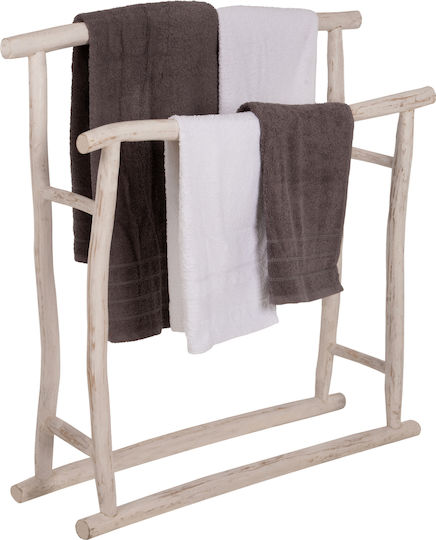 Freistehender Kleiderständer Badezimmer Einzeln ​90x77cm Weißer
