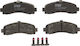 Set Plăcuțe De Frână Partea Din Față Șurub Ghid Etrier Suplimente Nissan Micra Ii 1.0-1.5d 08.92-02.03 Trw 45mm 120.8mm 15mm