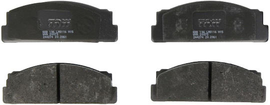 Vorderseite Bremsbelag Set Trw Automotive Fiat Fso Bendix Höhe 39,0mm Breite 108,8mm Dicke 17,0mm