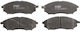 Trw Automotive Front Brake Pad Set 157.0mm x 58.5mm x 17.0mm Infiniti Nissan