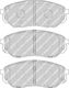 Ferodo Front Brake Pad Set Hyundai Santa Fe Iv Kia Sorento Iii Height 58.8mm Width 152.3mm Thickness 17.0mm Wear Sensor Yes