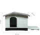 Dog House Plastic Outdoor Gray
