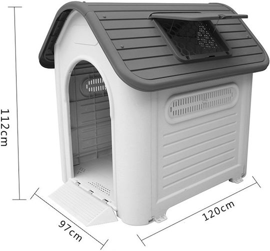 Dog House Plastic Outdoor Gray
