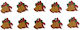 Christmas Craft Decorations Bells 10pcs 3cm