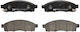 Front Brake Pads Set Nissan Nv200 Evalia 1.5d 1.6 Electric Ferodo Height 50.5mm Width 155.4mm Thickness 17.0mm