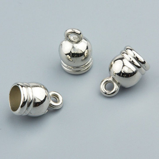 Acrylic Stopper Silver 8mm 100pcs Nu2001-8 Nv-51-02001-08-silver