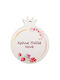Nuova Vita Hanging Lucky Charm Pomegranate made of Wood 6x7cm 1pcs